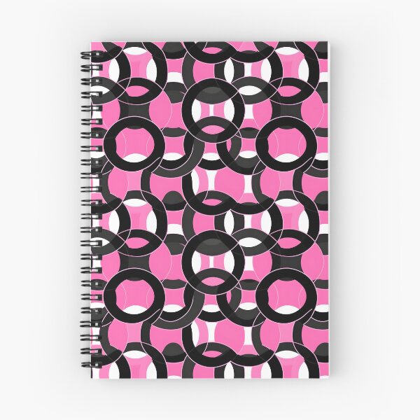 Item preview, Pink and Black Shapes Abstract Pattern  designed and sold by palaco210.