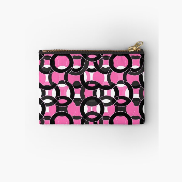 Item preview, Pink and Black Shapes Abstract Pattern  designed and sold by palaco210.