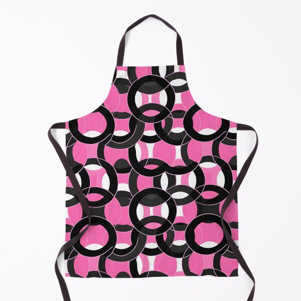 Item preview, Pink and Black Shapes Abstract Pattern  designed and sold by palaco210.