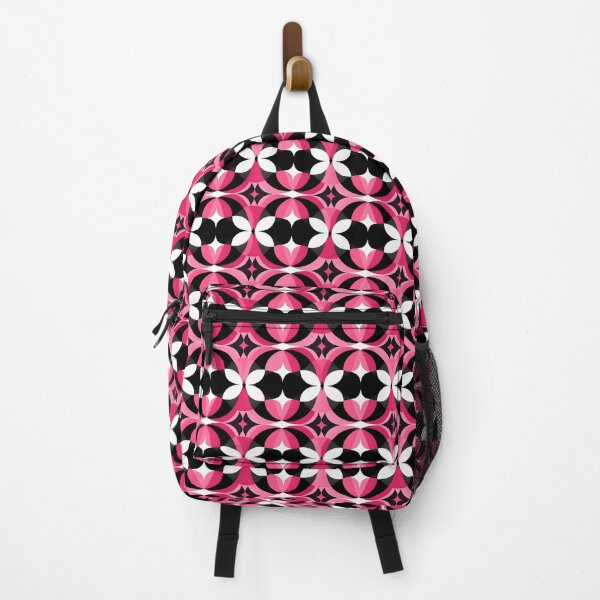 Item preview, Pink and Black Shapes Abstract Pattern  designed and sold by palaco210.