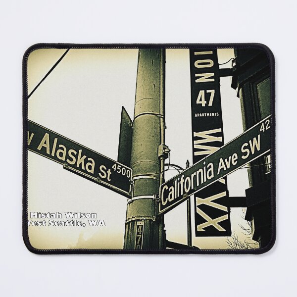 Item preview, SW Alaska Street & California Avenue SW, West Seattle, WA by Mistah Wilson designed and sold by The Street Sign Store.
