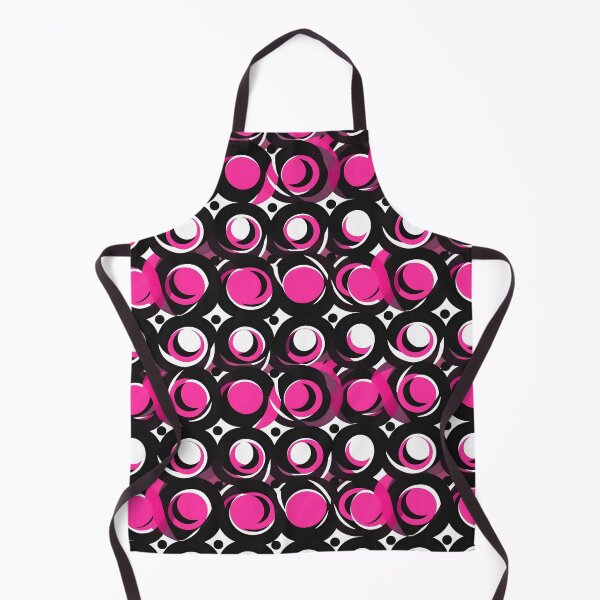 Item preview, Pink and Black Shapes Abstract Pattern  designed and sold by palaco210.
