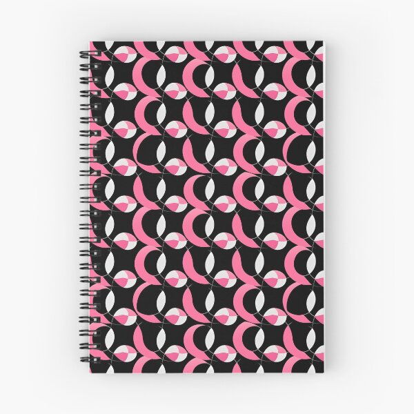 Item preview, Pink and Black Shapes Abstract Pattern  designed and sold by palaco210.