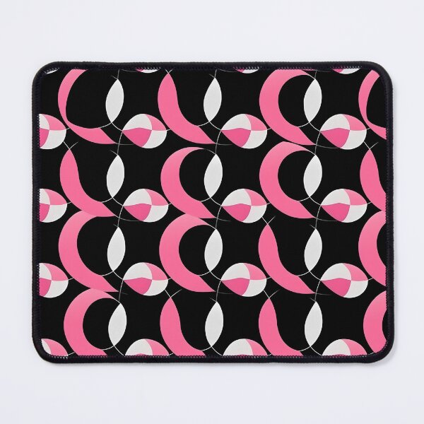 Item preview, Pink and Black Shapes Abstract Pattern  designed and sold by palaco210.
