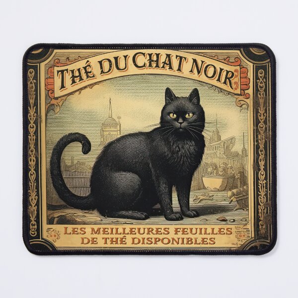Item preview, Vintage Halloween Black Cat Tea Advertisement designed and sold by LynneMitchell.