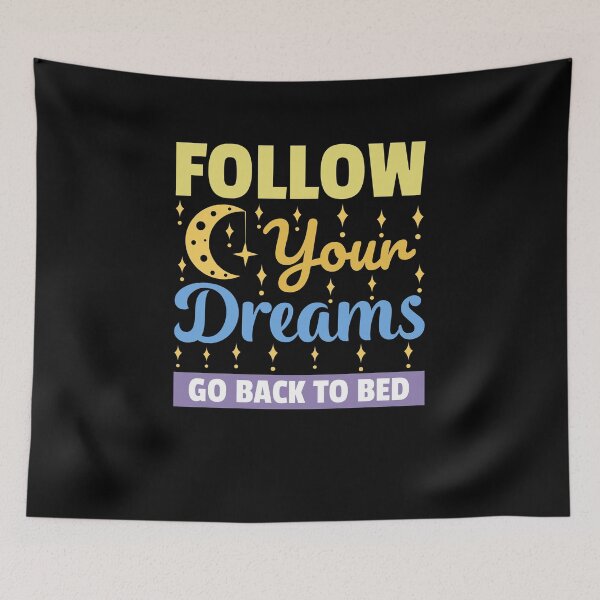 Item preview, Follow your dream-go back to bad - t-shirt design - Sticker Redbubble designed and sold by bluehatgraphics.