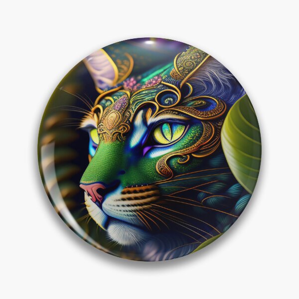 Item preview, Gato estiliso arte digital designed and sold by AdesivosTop.
