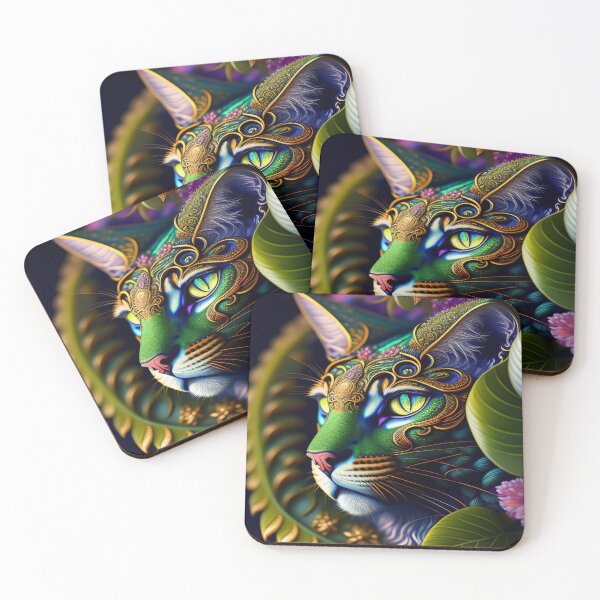 Item preview, Gato estiliso arte digital designed and sold by AdesivosTop.