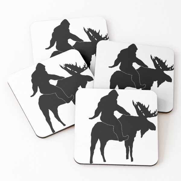 Item preview, Bigfoot riding moose  designed and sold by Saltypro.