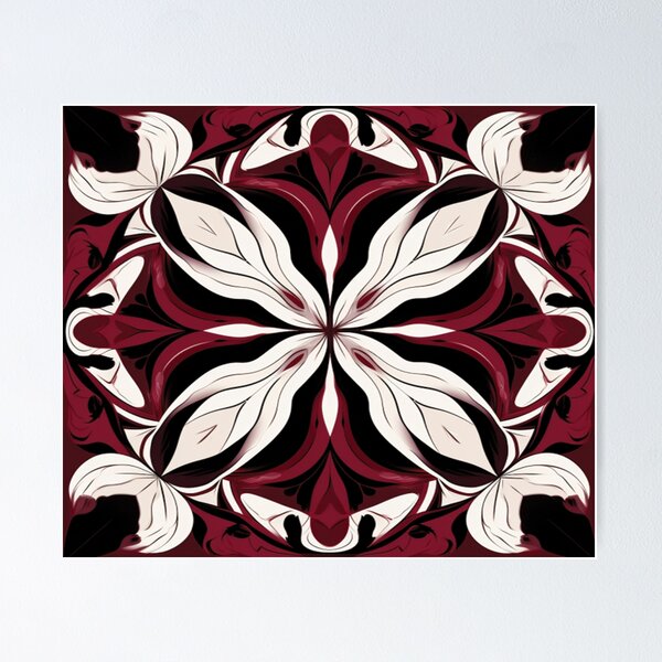 Item preview, Symmetrical Abstract Art Pattern designed and sold by Smiling Collie Designs.