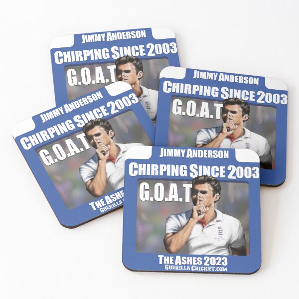 Jimmy Anderson G.O.A.T Coasters (Set of 4)