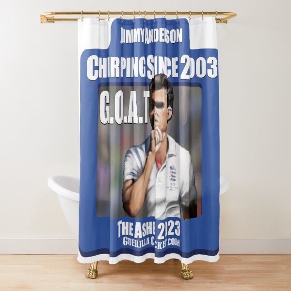 Jimmy Anderson G.O.A.T Shower Curtain