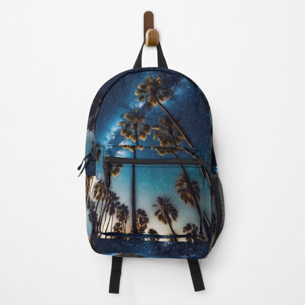 Item preview, Palm Trees at Night with Starry Sky and Milky Way designed and sold by MagicStrawberry.