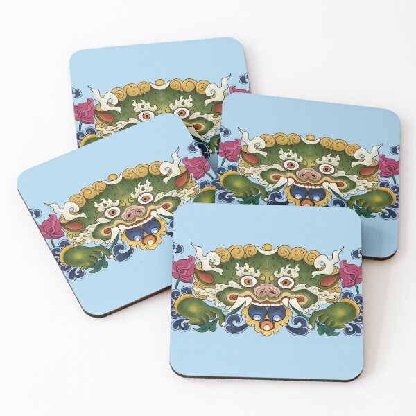 Item preview, BHUTAN DRAGON-light blue designed and sold by BEATRIZ ABAITUA.