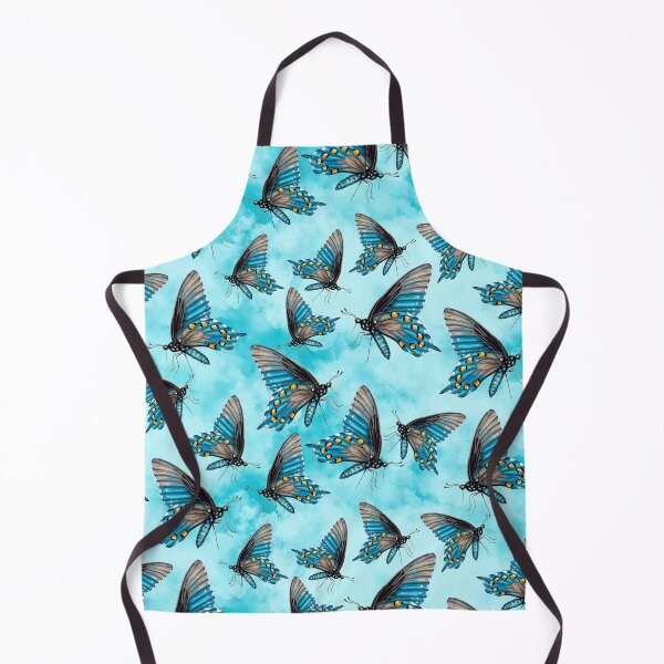 Item preview, Pipevine Swallowtail Butterfly Teal Clouds Pretty Pattern designed and sold by Sockstomistic.