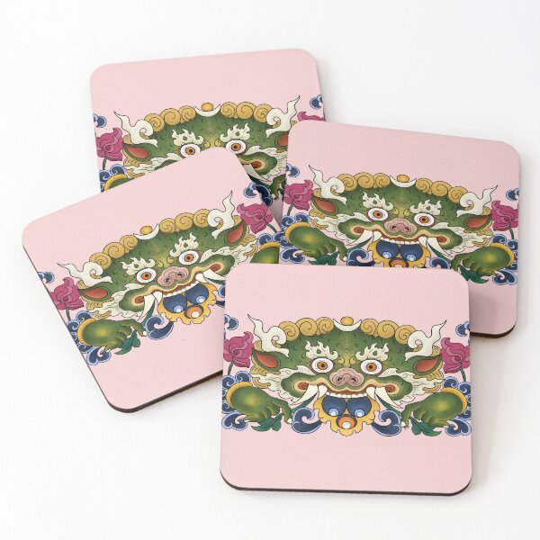 Item preview, BHUTAN DRAGON-pink designed and sold by BEATRIZ ABAITUA.