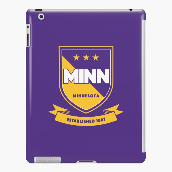 MINNESOTA VIKINGS STEEL STATE WITH TEXT (PURPLE)