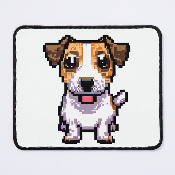 Item preview, Lovely Jack Russell Terrier Pixel Portrait in 2D - Pixel Dog Art designed and sold by Woof-n-Wear.