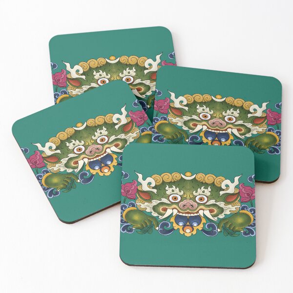Item preview, BHUTAN DRAGON-turquoise designed and sold by BEATRIZ ABAITUA.
