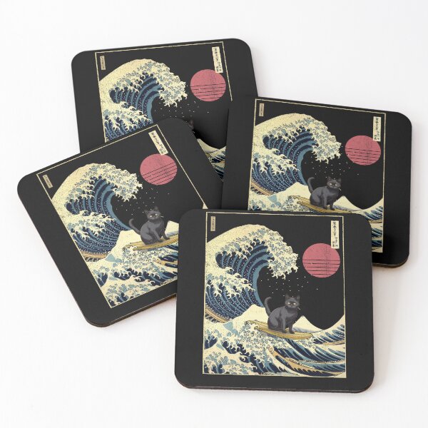 Artikelvorschau, Bombay Cat Kanagawa Japanese Surfing Wave entworfen und verkauft von rafaeltto.