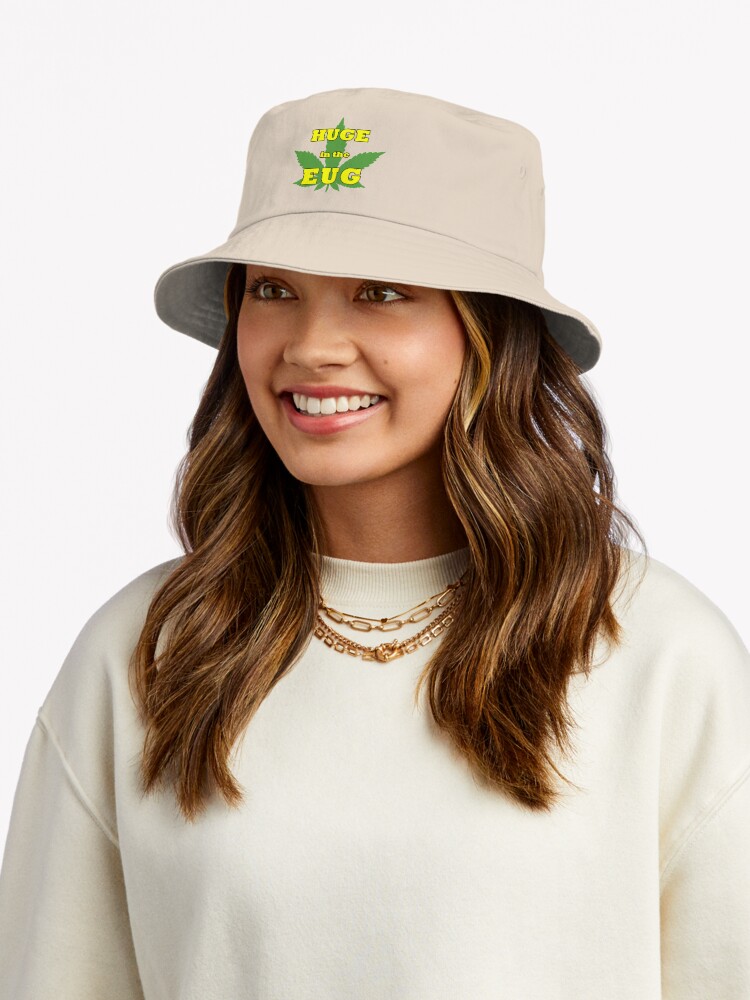 Thumbnail 5 of 6, Bucket Hat, Cannabis is Huge In The EUG designed and sold by DJALCHEMY.