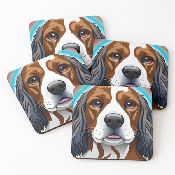Item preview, colorful cocker spaniel designed and sold by Isalumw.