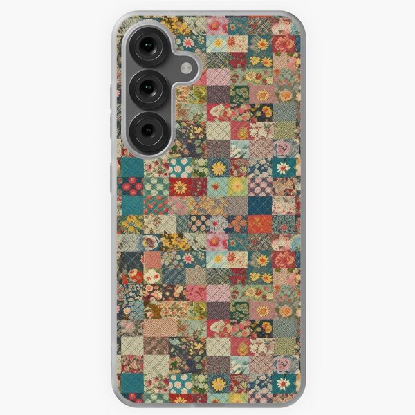 Vista previa del artículo con la obra «Patrón de edredón de patchwork floral», diseñado y vendido por Minneapocalypse.