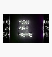 neon sign Photographic Print