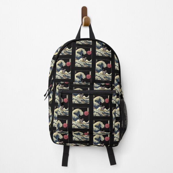Item preview, Chartreux Cat Kanagawa Japanese Surfing Wave designed and sold by rafaeltto.