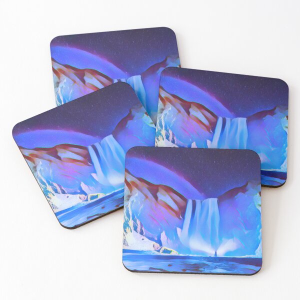 Item preview, Glowing Waterfall With Night Stars designed and sold by MYSLc.