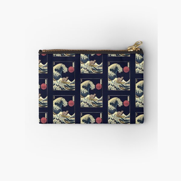 Item preview, Chartreux Cat Kanagawa Japanese Surfing Wave designed and sold by rafaeltto.