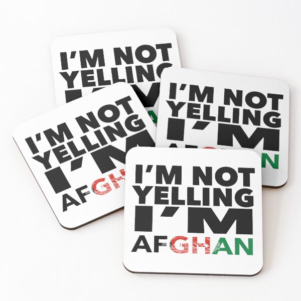 Item preview, Afghan present - i'm not yelling, i'm Afghan - Afghan gifts - Afghan flag - Afghan Gift - Afghanistan Decor designed and sold by babaorum.
