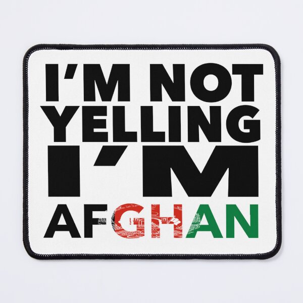 Item preview, Afghan present - i'm not yelling, i'm Afghan - Afghan gifts - Afghan flag - Afghan Gift - Afghanistan Decor designed and sold by babaorum.