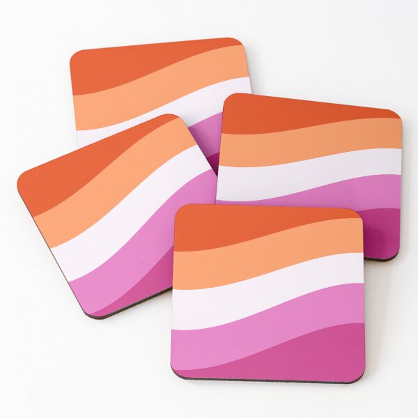 Item preview, Wavy Lesbian Pride Flag designed and sold by TayVoje.