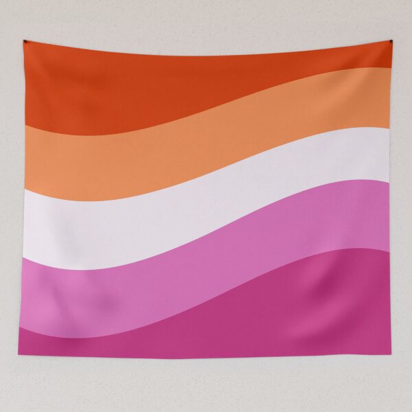 Item preview, Wavy Lesbian Pride Flag designed and sold by TayVoje.