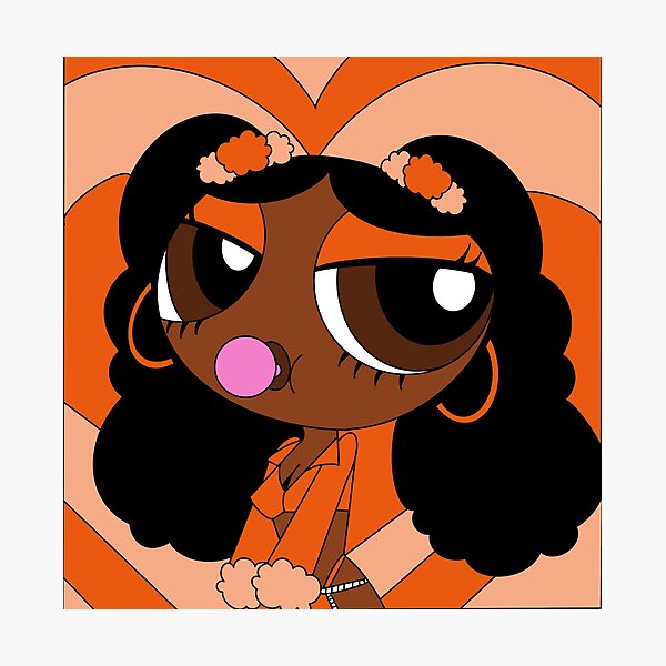 Black Powerpuff Girl Photographic Print For Sale By Meme Apparel Redbubble