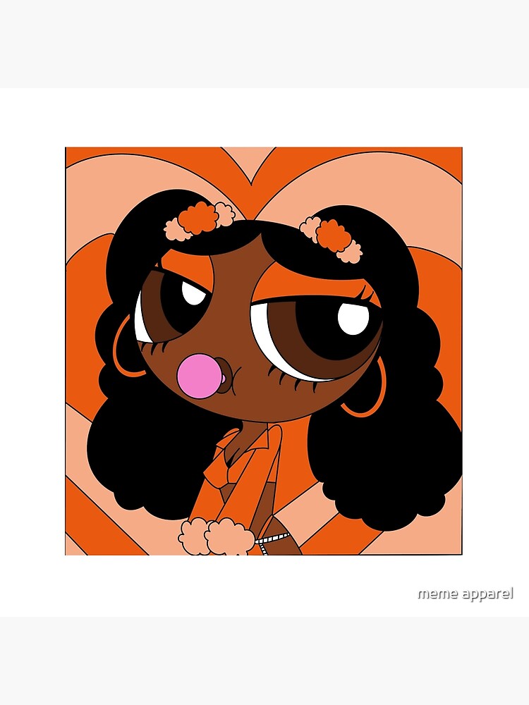 Black Powerpuff Girl Art Board Print for Sale by meme apparel