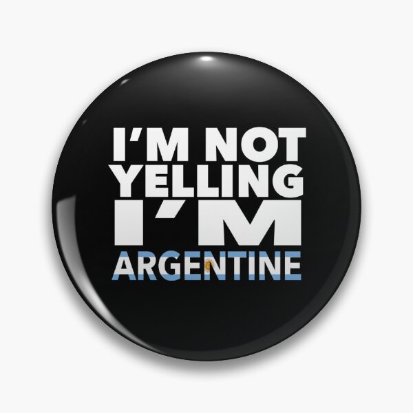 Artikelvorschau, Argentinisches Geschenk – ich schreie nicht, ich bin Argentinier – argentinische Geschenke – argentinische Flagge – argentinisches Geschenk – argentinisches Dekor entworfen und verkauft von babaorum.