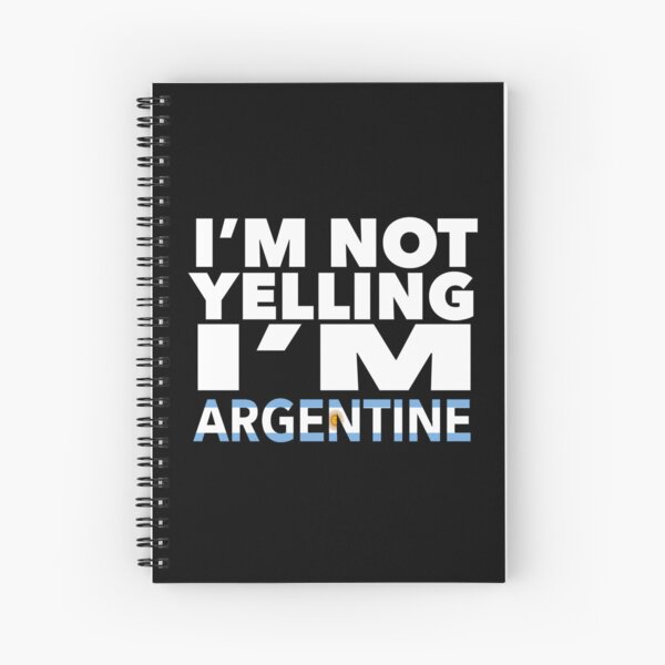 Aperçu de l'œuvre Cadeau argentin - je ne crie pas, je suis argentin - Cadeaux argentins - Drapeau argentin - Cadeau argentin - Décor argentin créée et vendue par babaorum.