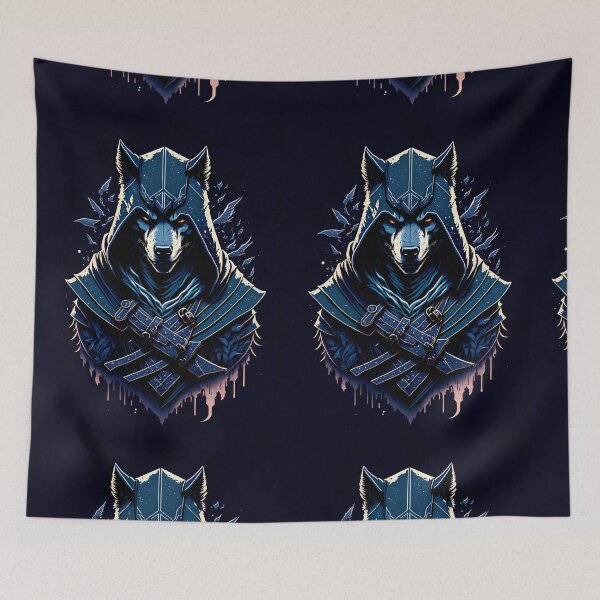Item preview, Wolf Warrior Assassin Animal designed and sold by druidwolfart.