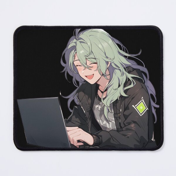 Item preview, Plants and Coffee: Anime Boy Green designed and sold by CosmicCaravan.