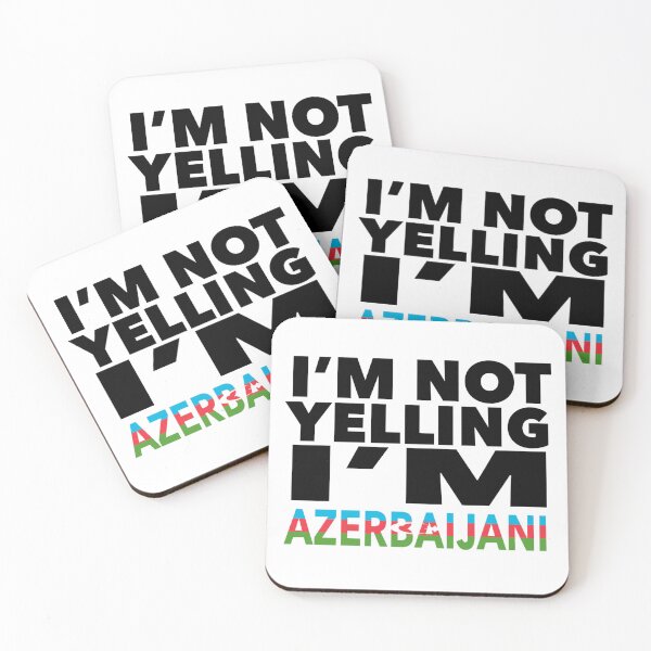 Item preview, Azerbaijani present - i'm not yelling, i'm Azerbaijani - Azerbaijani gifts - Azerbaijani flag - Azerbaijani Gift - Azerbaijani Decor designed and sold by babaorum.