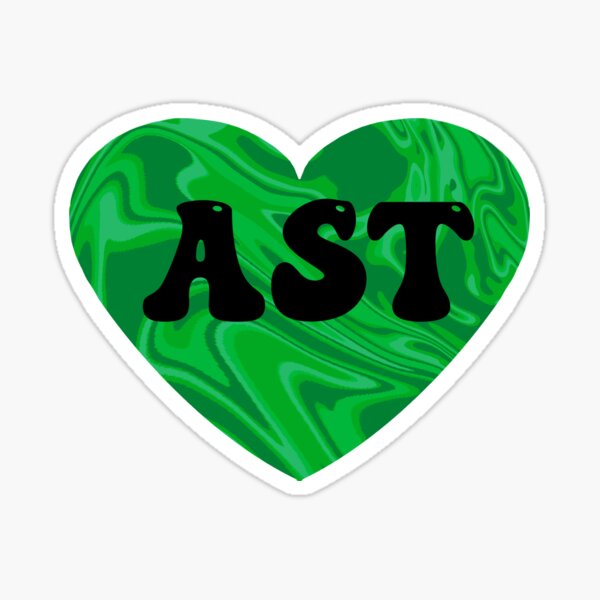 Alpha Sigma Tau 70's Letter Sticker AST