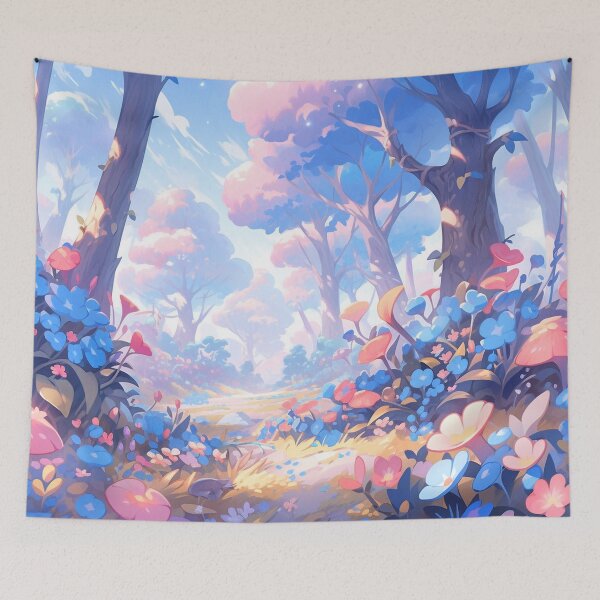 Item preview, Dreamy Magical Candycore Forest with Trees and Flowers designed and sold by rcwm.