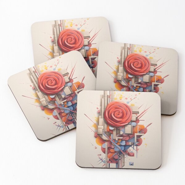 Item preview, Abstract Rose Art designed and sold by Twomangotrees.