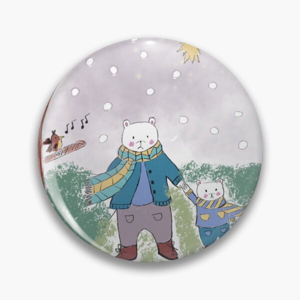Item preview, Polar bears on a wintry walk in the woods designed and sold by Gemma Creegan.