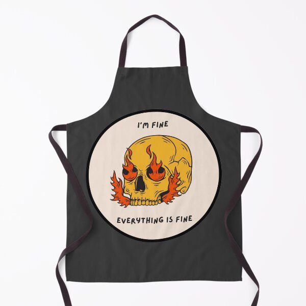 Item preview, Flaming Skull Everything is Fine designed and sold by UTLastResponder.
