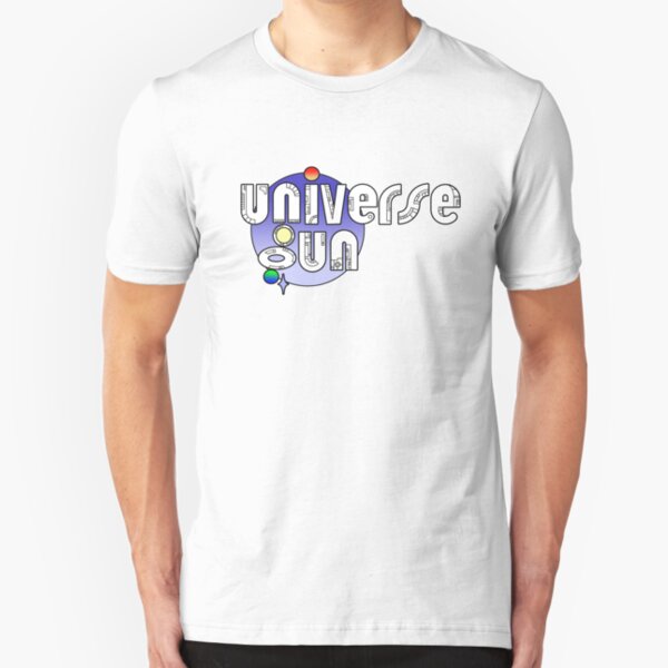 Universe Gun New Logo - Blue Slim Fit T-Shirt
