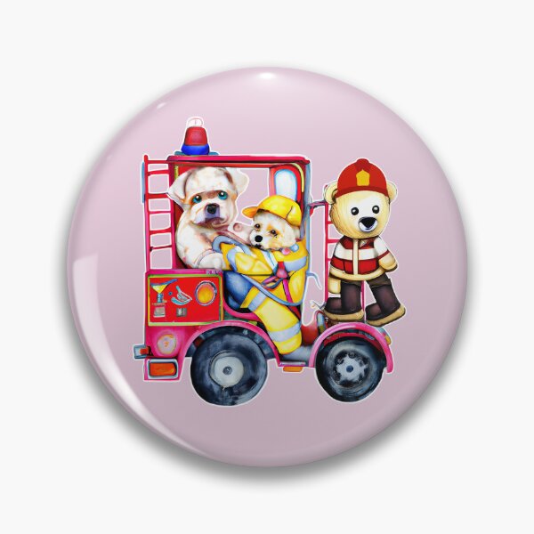 Item preview, Firefighter Bear Saves Dogs designed and sold by Astralia.