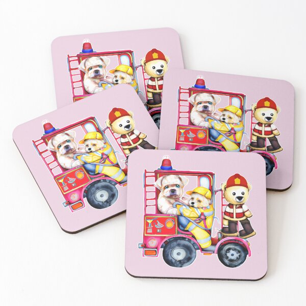 Item preview, Firefighter Bear Saves Dogs designed and sold by Astralia.